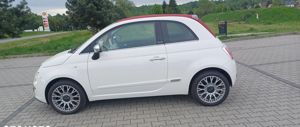 Fiat 500 cena 32700 przebieg: 120000, rok produkcji 2013 z Dobczyce małe 29